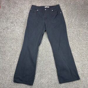 Levis 550 Relaxed Boot Cut Jeans Womens 10S Black Stretch Denim Mid Rise Y2K